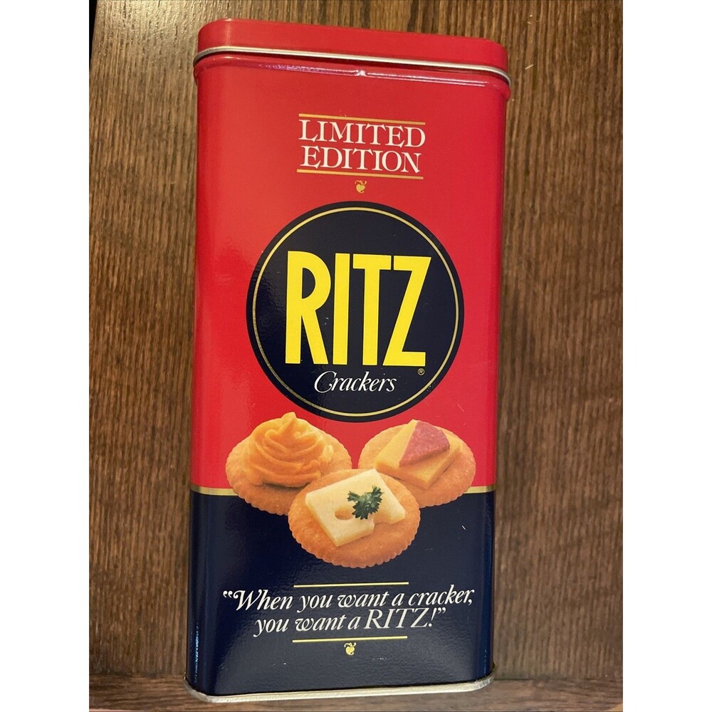 Vintage 1987 Nabisco Ritz Crackers Limited Edition Collector Metal Tin Container